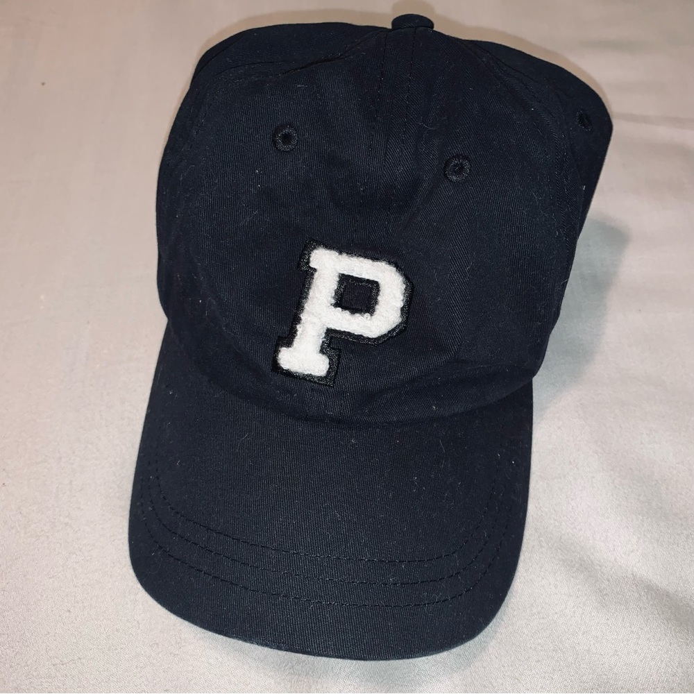 PINK Victorias Secret white logo black baseball cap dad hat